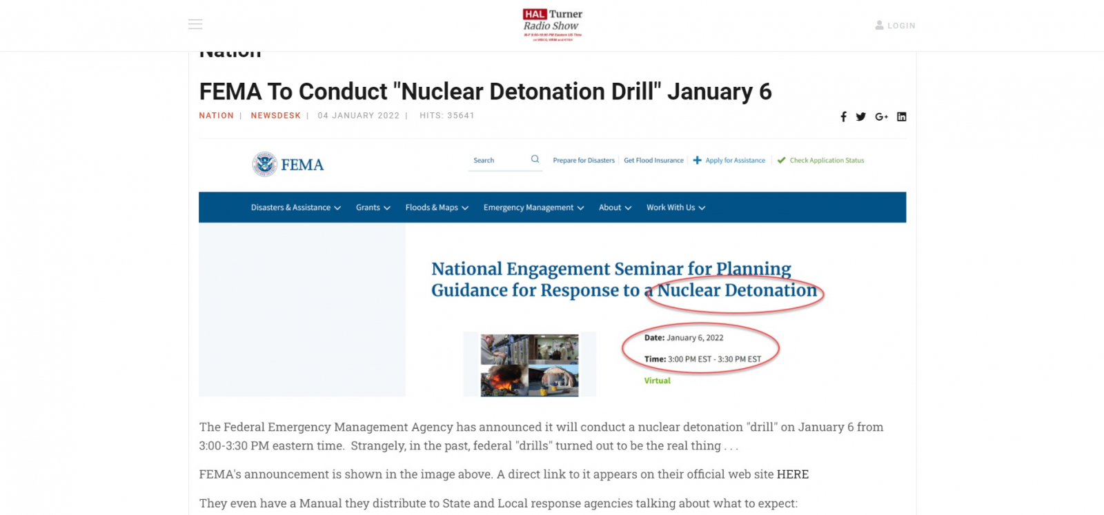 FACT CHECK Did FEMA Announce It Would Conduct Nuclear Detonation   Fema Fake News 