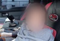 Jackson comforting the toddler Jackson comforting the toddler