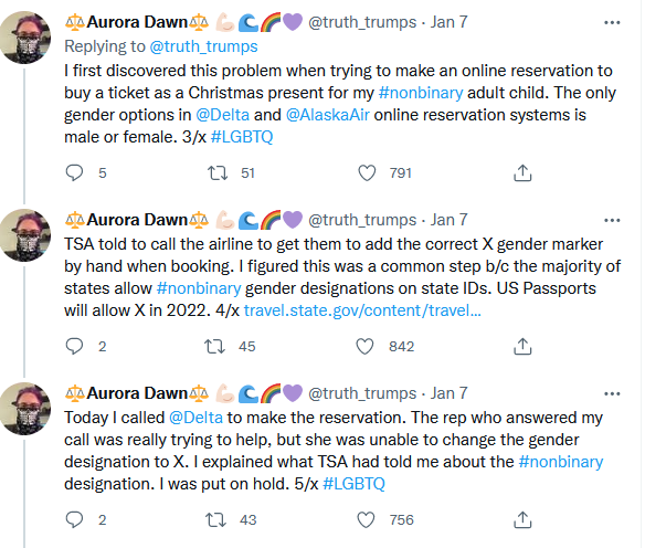 Dawn Henry's thread of tweet