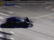 Biker slammed into a vehicle during a police chase