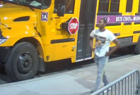Screen grab of the video showing the suspect