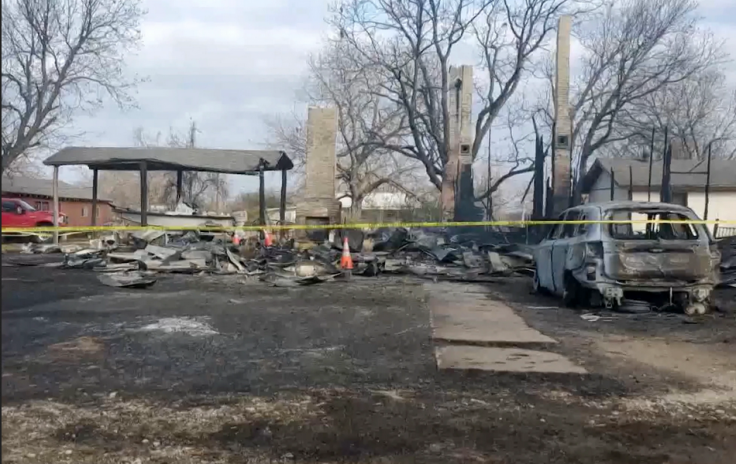 The January 15 fire completely leveled the Dahl family's home The January 15 fire completely leveled the Dahl family's home