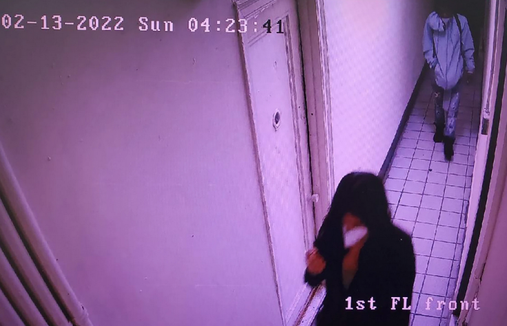 Surveillance footage allegedly showed Assamad Nash following Christina Lee into her apartment