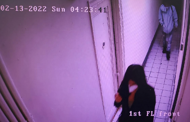 Surveillance footage allegedly showed Assamad Nash following Christina Lee into her apartment Surveillance footage allegedly showed Assamad Nash following Christina Lee into her apartment