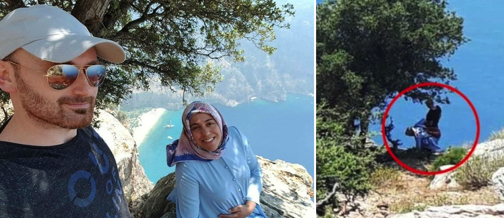Turkish Man Who Was Caught On Video Luring Pregnant Wife To Edge Of Cliff For Selfie Before