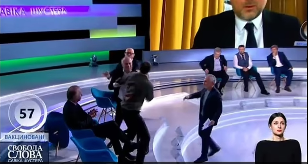 The brawl between Nestor Shufrych and Yuriy Butusov 