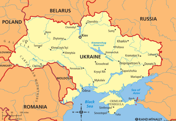 Map of Ukraine