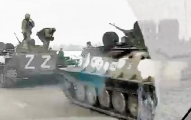 Russian Tanks with Z symbol