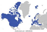 Map of Nato countries Map of Nato countries