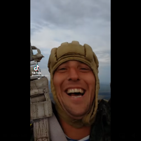 Russian Paratrooper Films TikTok Mid-Air While Invading Ukraine, Laughs ...