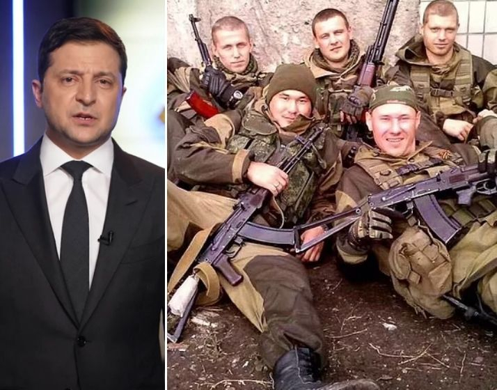 President Zelenskyy (L), Wagner Group (Pictured in Syria) [Representative Image]