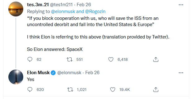 Elon Musk tweets