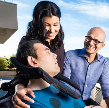 Satya Nadella's son, Zain was born with Cerebral Palsy Satya Nadella's son, Zain was born with Cerebral Palsy