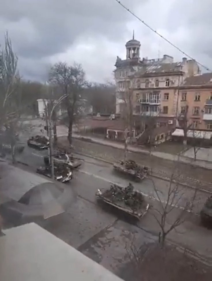 Russian tanks Kherson 