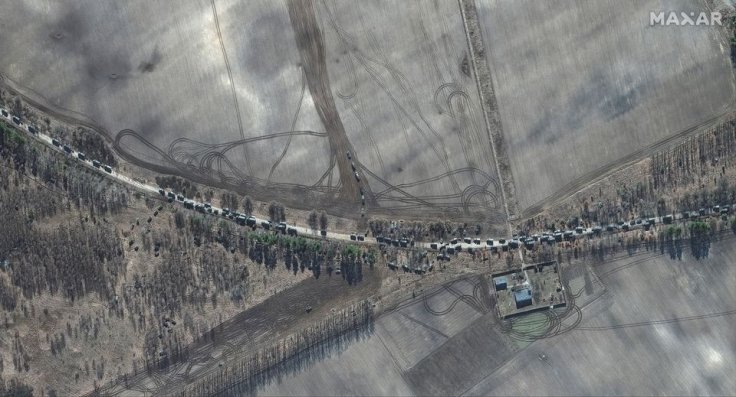 Russian troops convoy