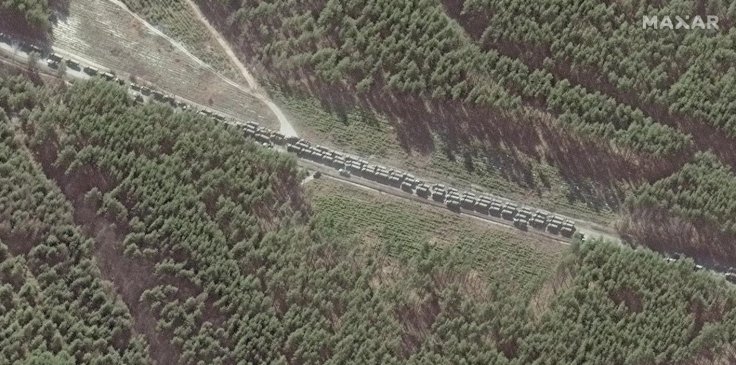 Russian troops convoy Russian troops convoy