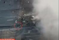 Russian vehicles ambushed Russian vehicles ambushed