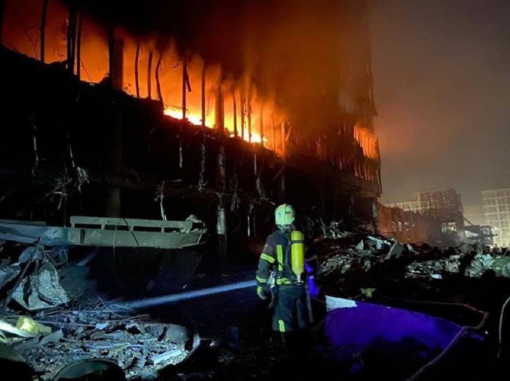 Kyiv mall on fire