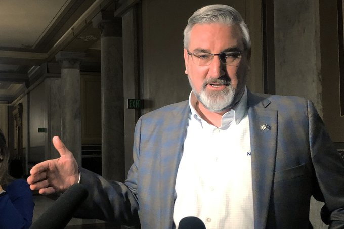 Indiana governor, Eric Holcomb