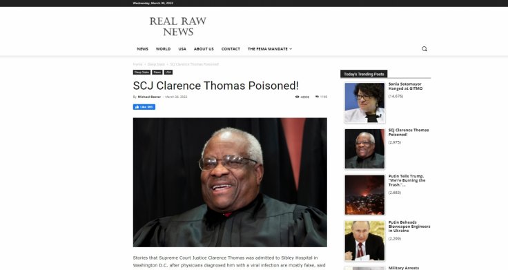 Clarence Thomas fake news