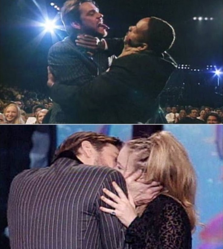 Jim Carrey kiss