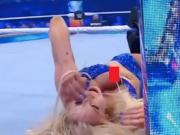 Charlotte Flair's boobs caught on camera