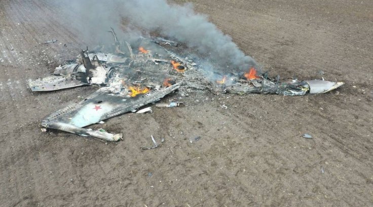 Su-35 charred remains