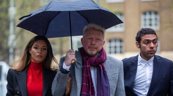 Becker with girlfriend and son Noah