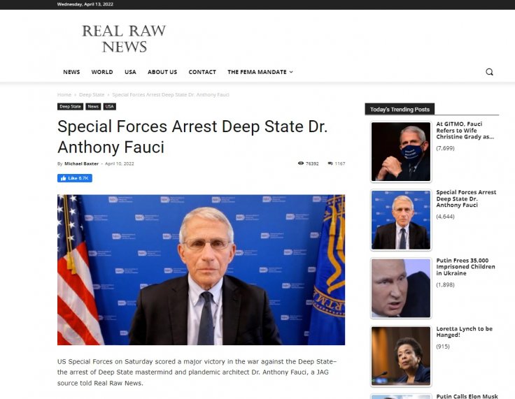 Dr Fauci False Claim Dr Fauci False Claim