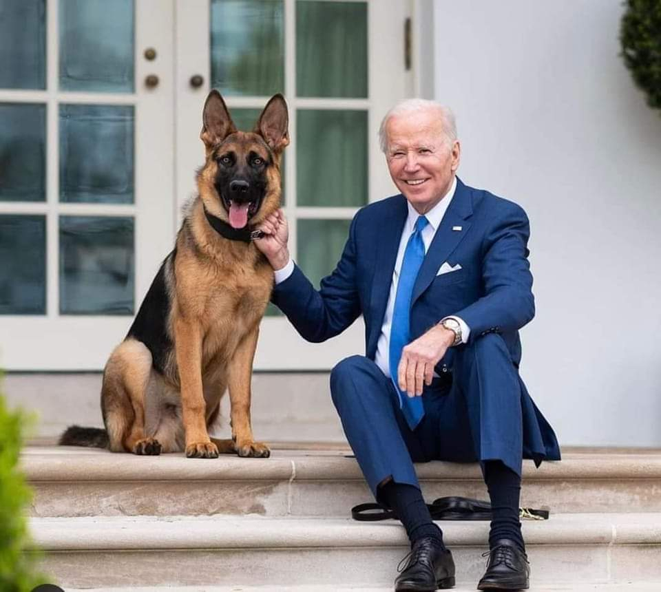 Joe Biden and his pet