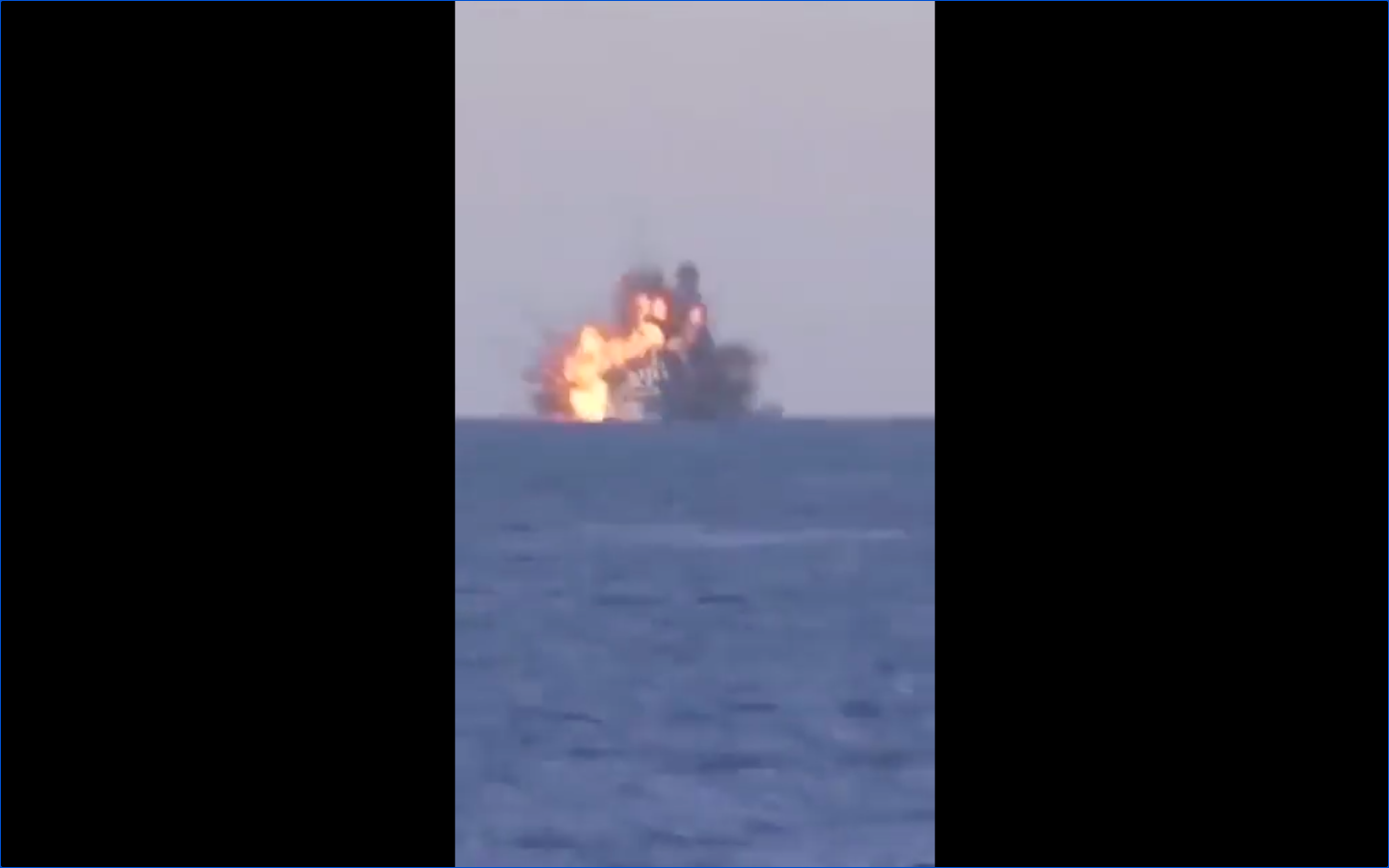 FACT CHECK: Video Claims to Show Moment Ukraine Missiles Struck Russian  Warship Moskva