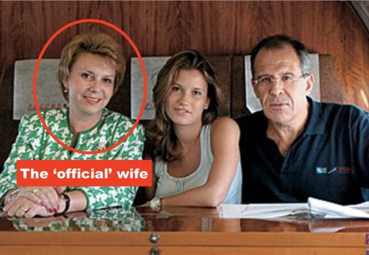 Sergei Lavrov with his original wife