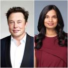 Elon Musk and Vijaya Gadde