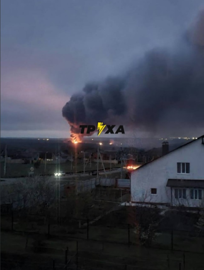 Russian ammunition depot explosion
