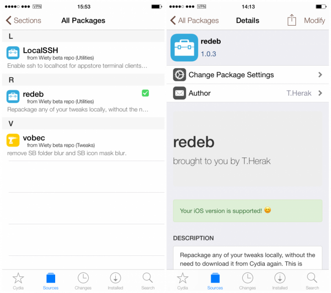 How to save jailbreak tweaks locally on your device