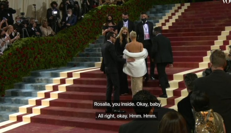 Kim being helped by Pete Davidson Kim being helped by Pete Davidson