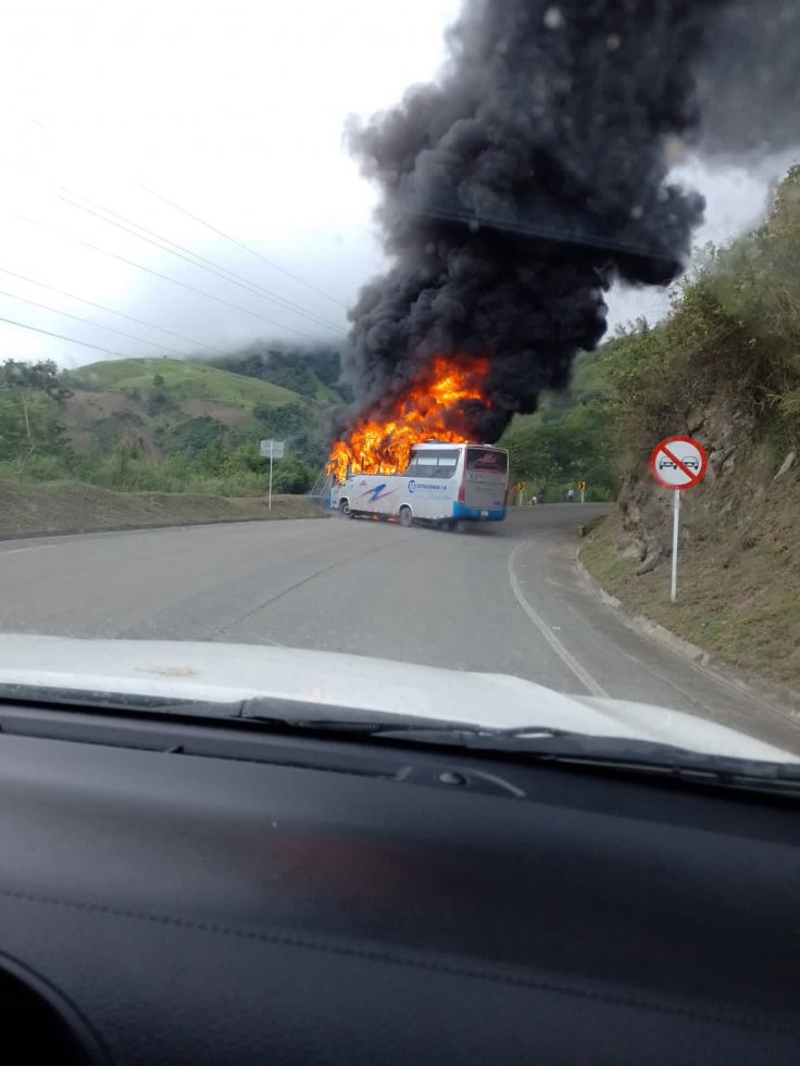Gulf Cartel henchmen have torched vehicles Colombia