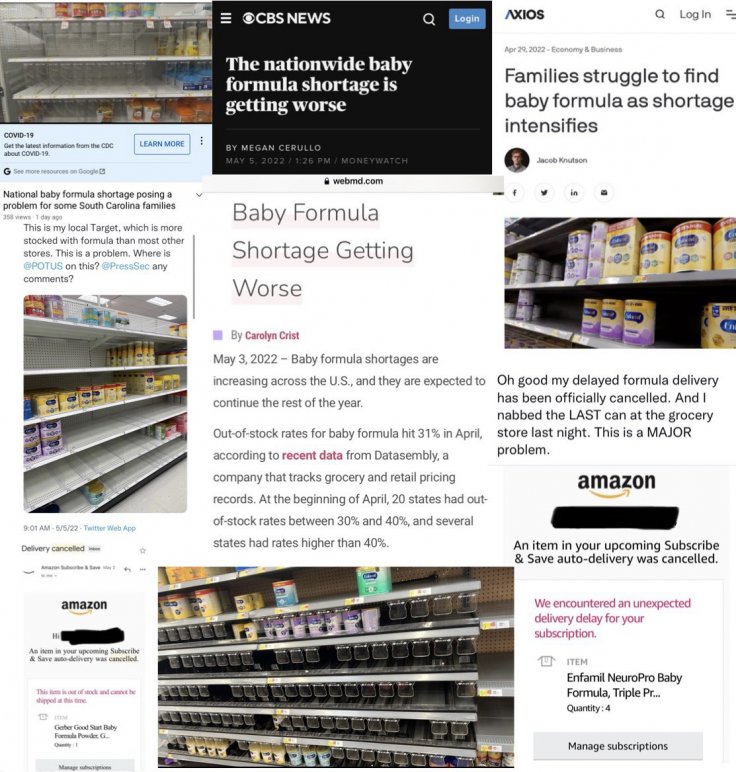 Baby formula crisis Baby formula crisis