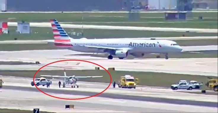 The aircraft after making a safe landing The aircraft after making a safe landing