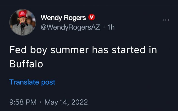 Wendy Rogers comment