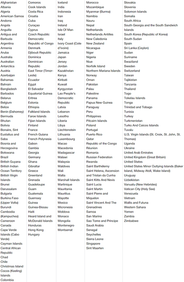 Netflix supported regions across the world