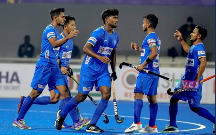 Indian hockey team at Jakarta 