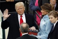donald trump sworn in as 45th president of the United States.