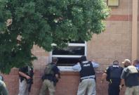 Police Waiting outside the school Police Waiting outside the school