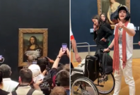 Mona Lisa vandalized