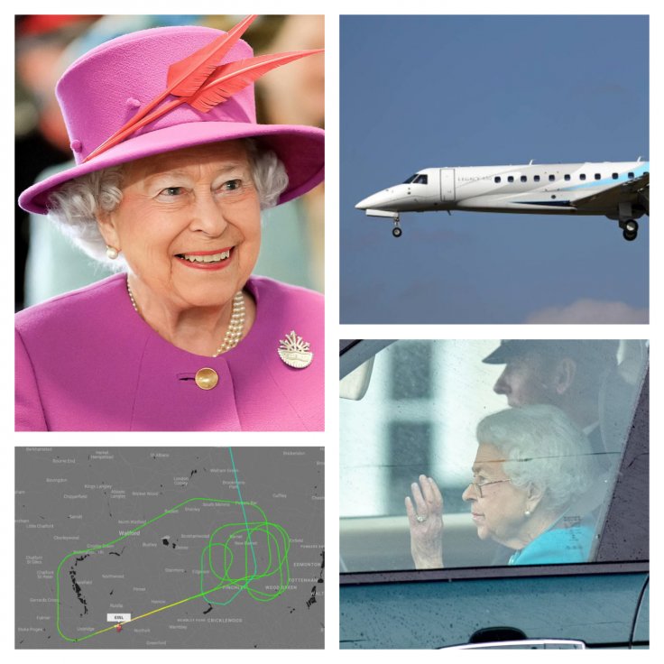 Plane of Queen Elizabeth II was caught in a lightning storm and circled over London for 15 minutes 