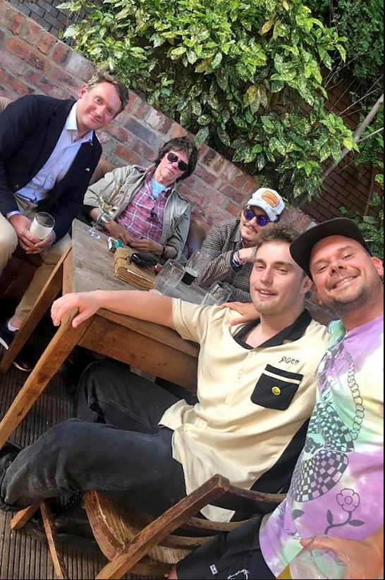 Johnny Depp with fans Johnny Depp with fans
