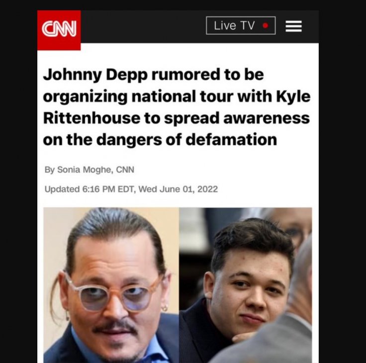 Depp Rittenhouse fake post