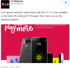 LG Philippines official tweet