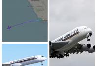 Singapore Airlines flight SQ37 broadcast a transponder code of 7500 shortly after takeoff from Los Angeles International Airport. 